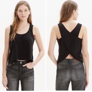 Madewell open back cross tank